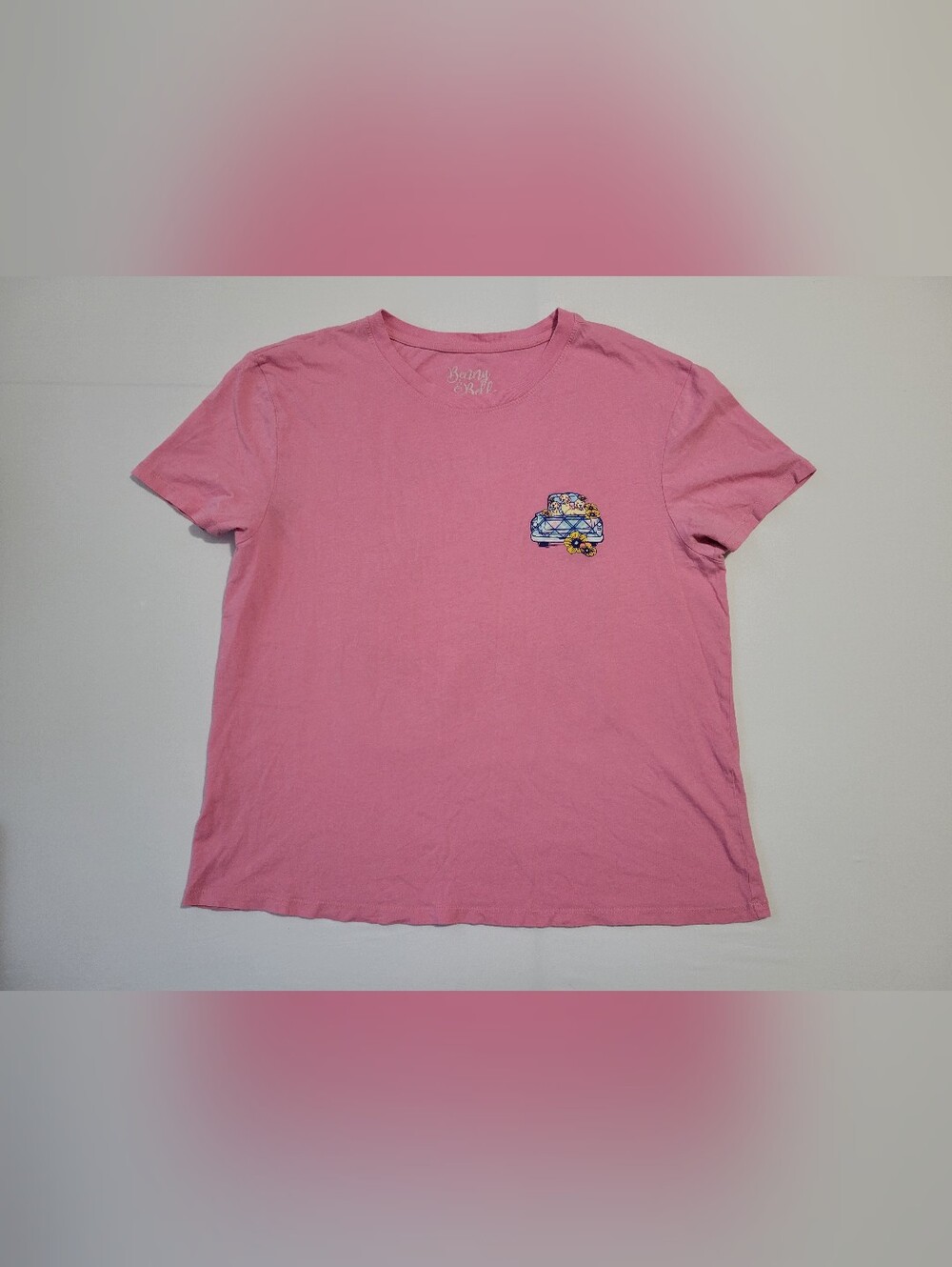 Benny & Belle Pink Floral Golden Retriever T-Shirt